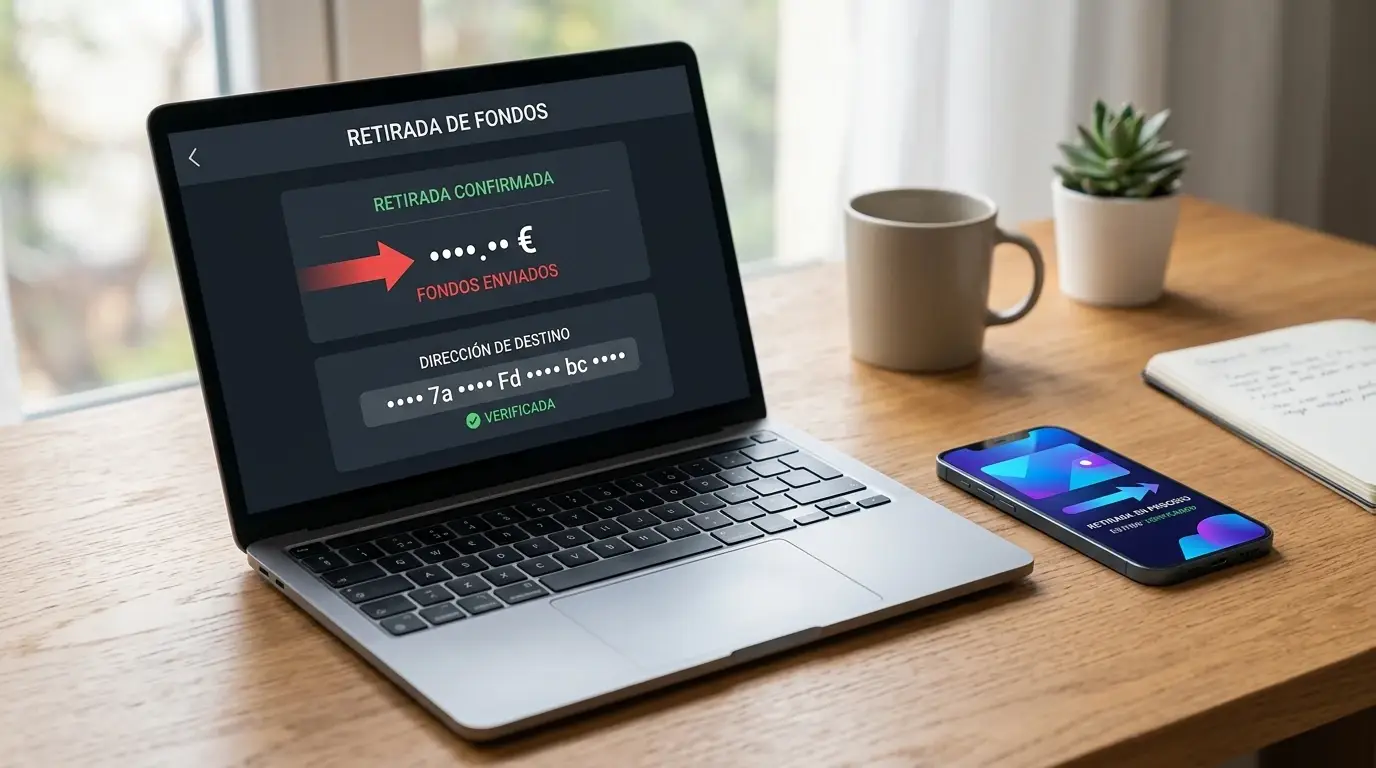 Billetera digital y pantalla neutral de solicitud de retirada en BCH